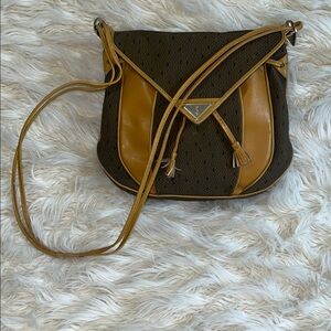 Yves Saint Laurent YSL Brown PVC Crossbody Bag